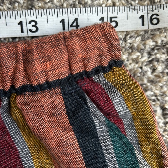 Garnet Hill 100% linen easy to wear mini striped skirt size small - Picture 7 of 8